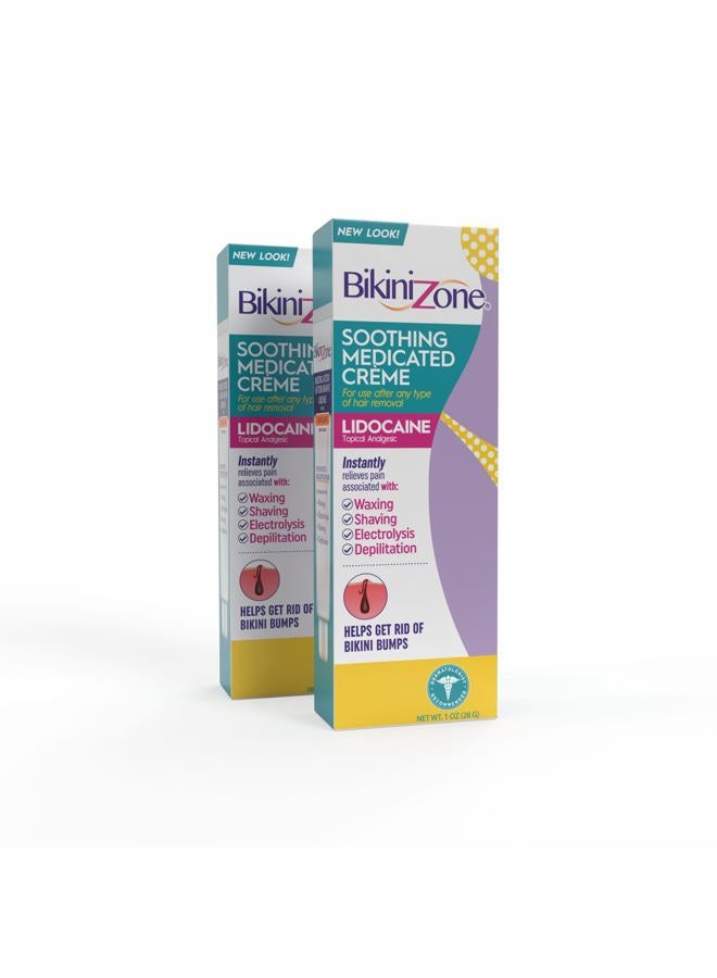 Bikini Zone Medicated Creme for Bikini Area 1 oz (Pack of 2) - Image 1